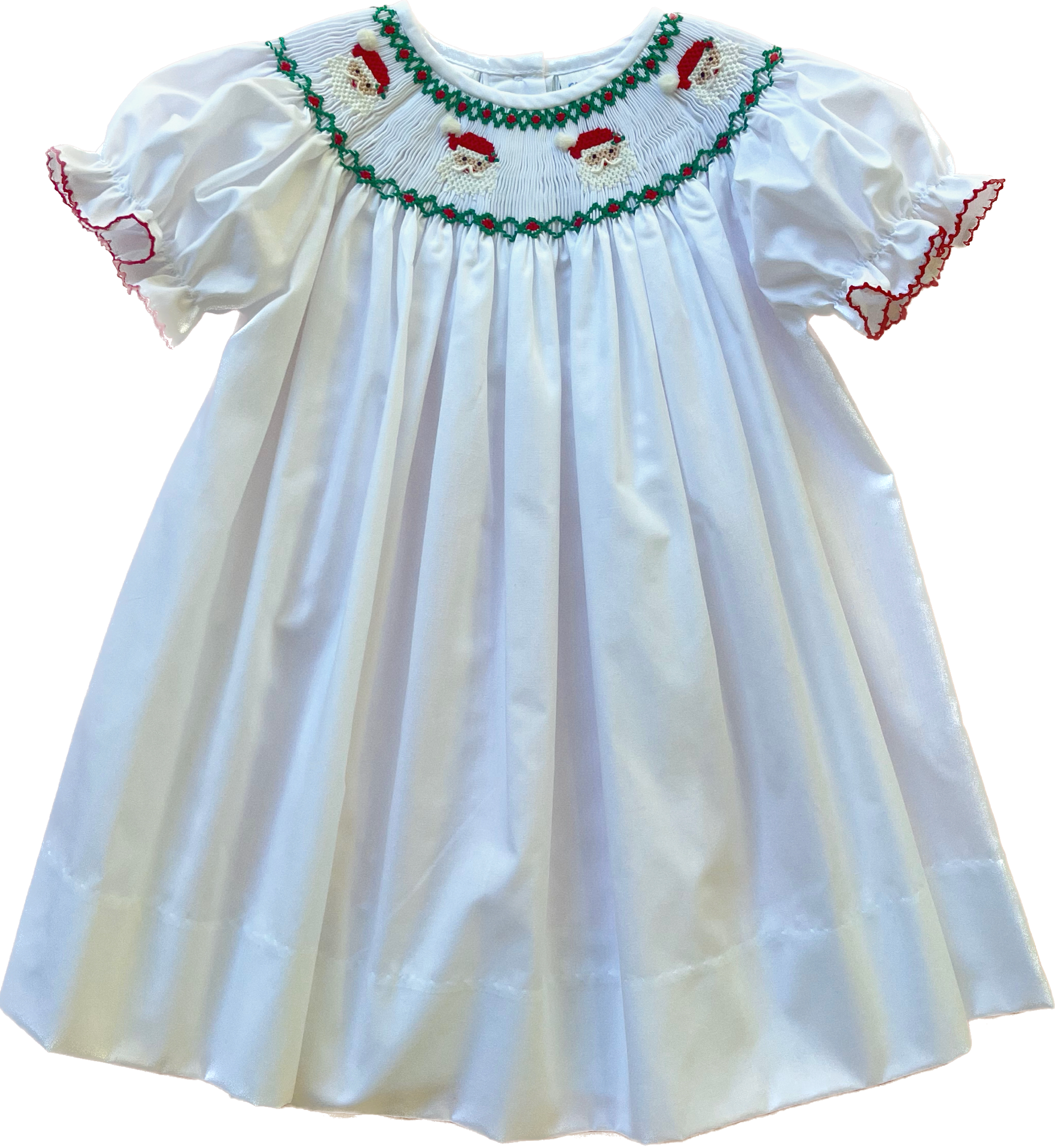 Santa sales smocked dress