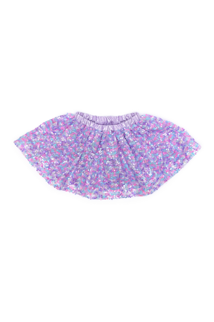 Purple Party Sequins Skirt - Size 4-6