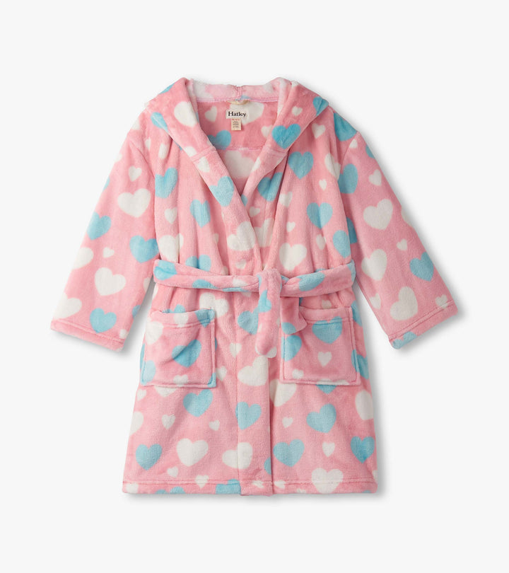 Big Hearts Fuzzy Robe