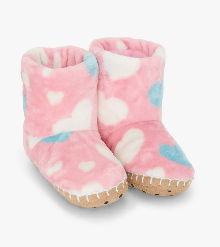 Big Hearts Fuzzy Slippers