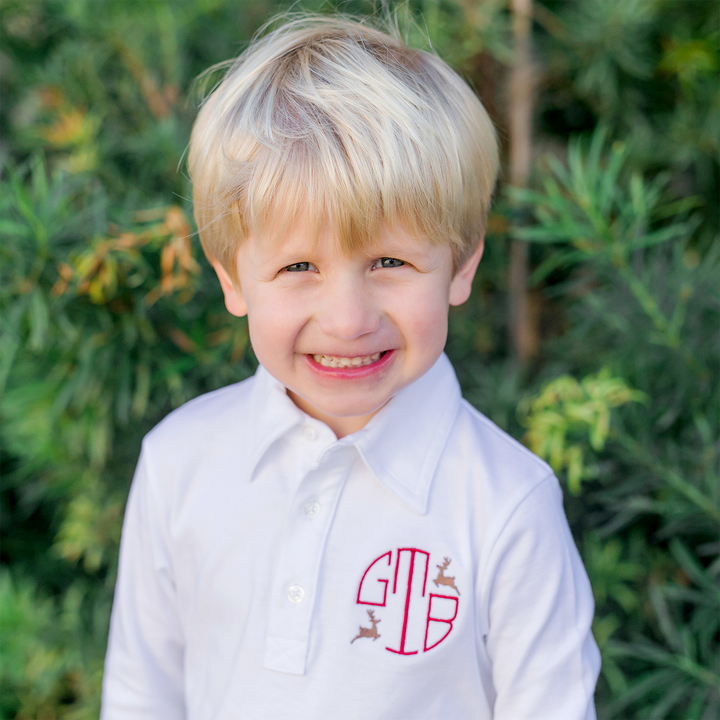 Finn Cotton Long Sleeve Polo Shirt for Boys
