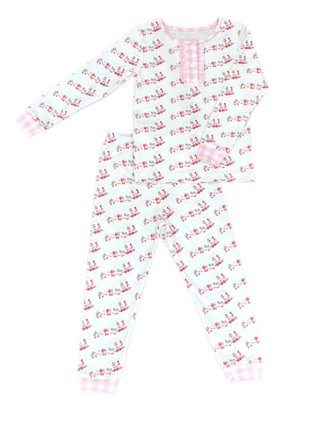 Christmas Train Jammies for Girls - Pre-Order