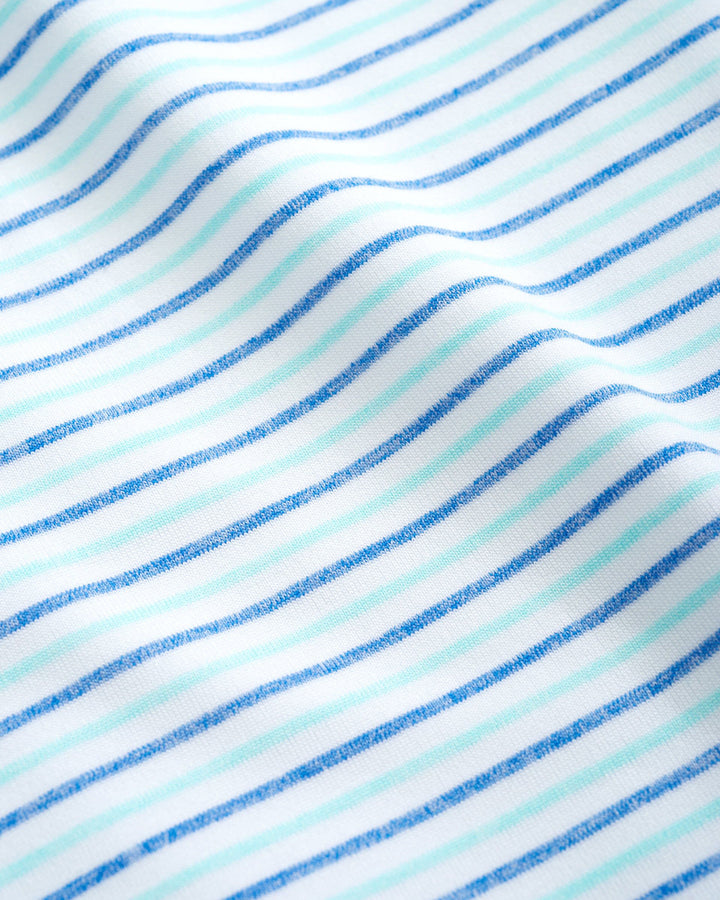 Vik Jr. Striped Jersey Performance Polo