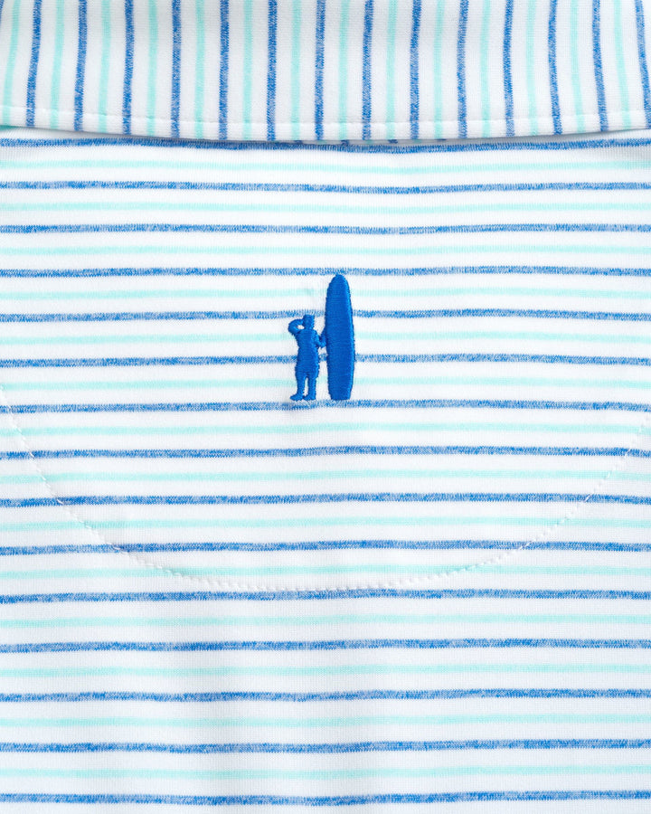 Vik Jr. Striped Jersey Performance Polo