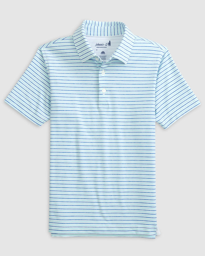 Vik Jr. Striped Jersey Performance Polo