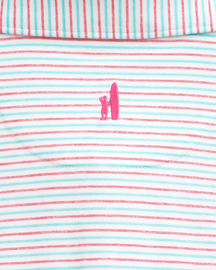Vik Jr. Striped Jersey Performance Polo