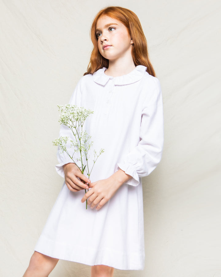 White Flannel Victoria Nightgown