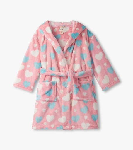 Big Hearts Fuzzy Robe