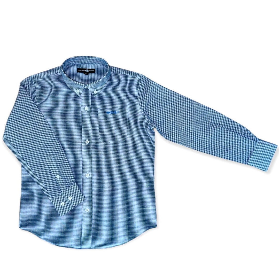 Brown Bowen & Co Bowen Arrow Button Down - Back River Blue Linen