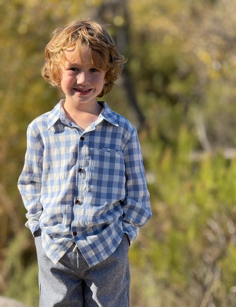 Atwood Blue/White Plaid Shirt