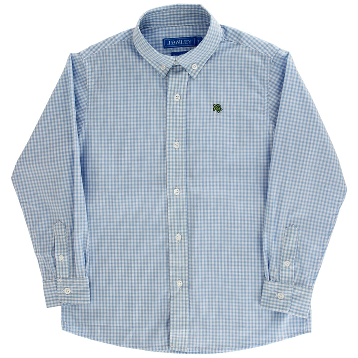 Roscoe Button Down - Light Blue Check
