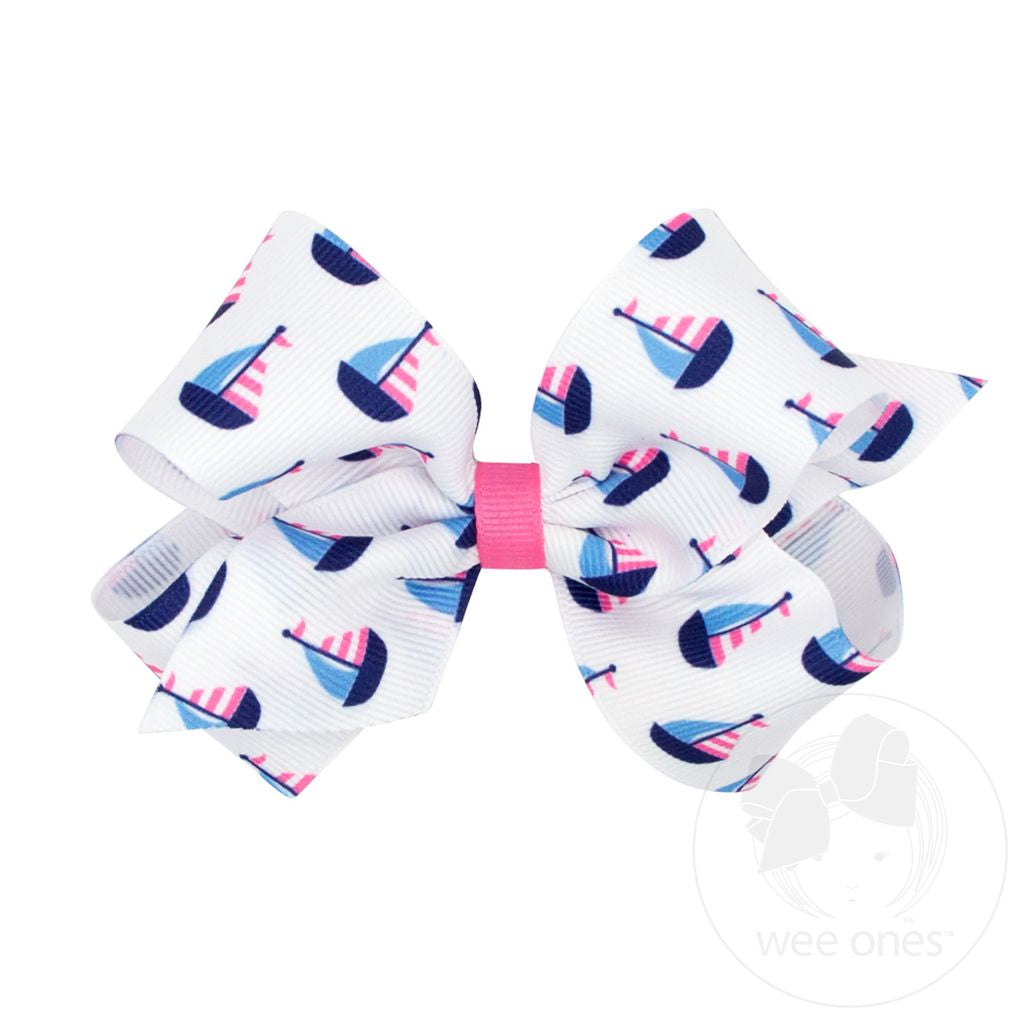 Printed Grosgrain Bow