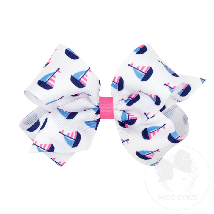 Printed Grosgrain Bow