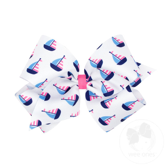 Printed Grosgrain Bow