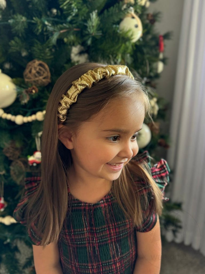 Metallic Ruffle Headband