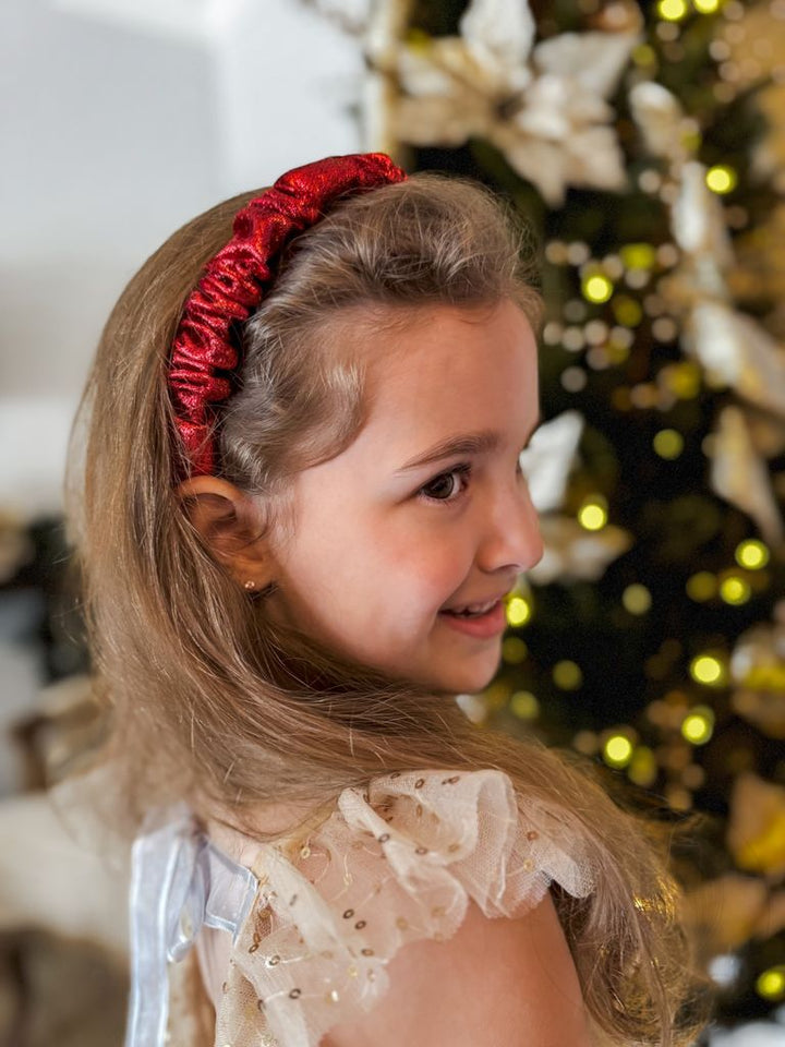Metallic Ruffle Headband