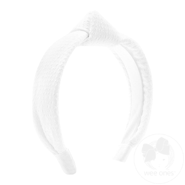 Seersucker Fabric Knot Padded Headband
