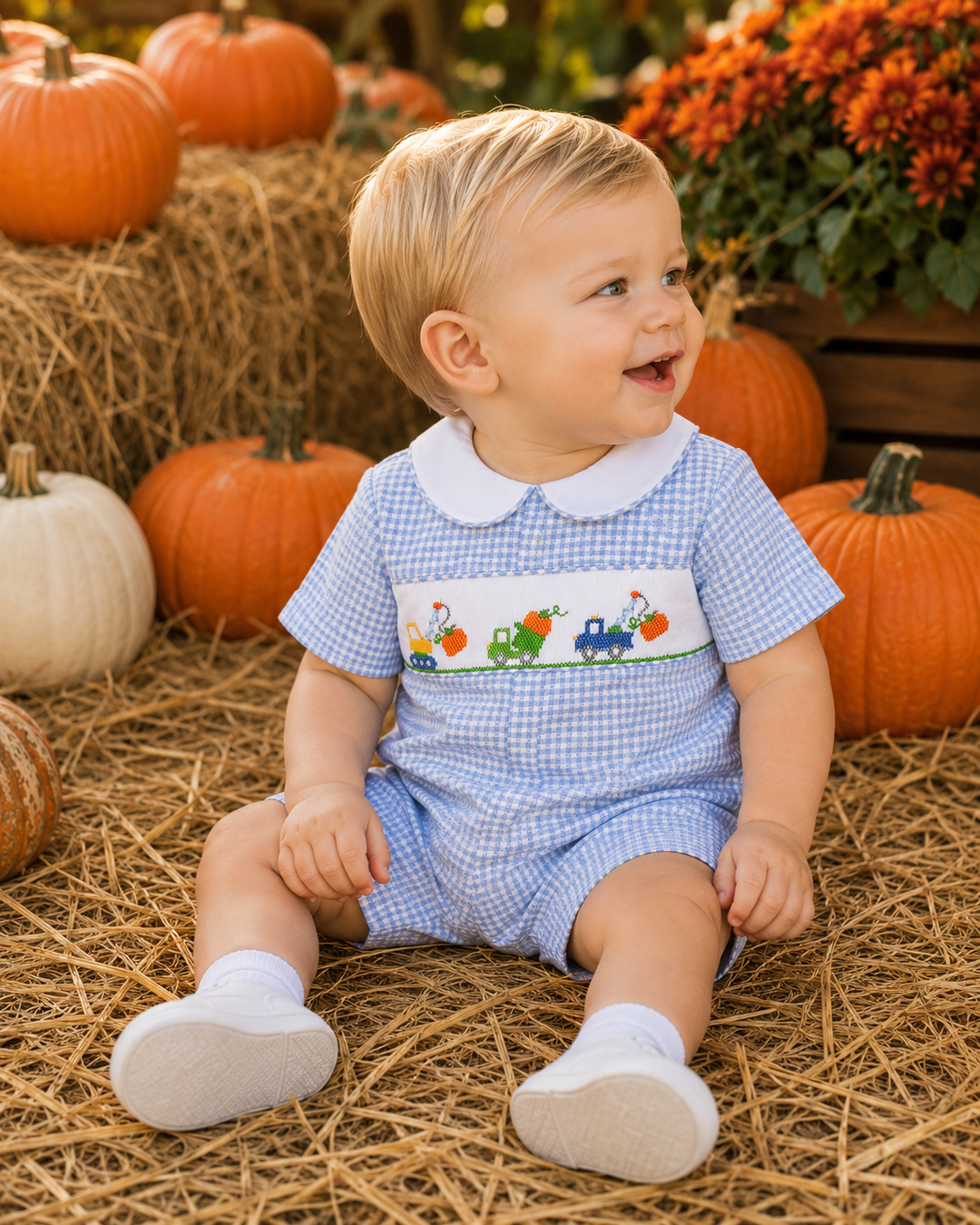 Pumpkin Truck Romper