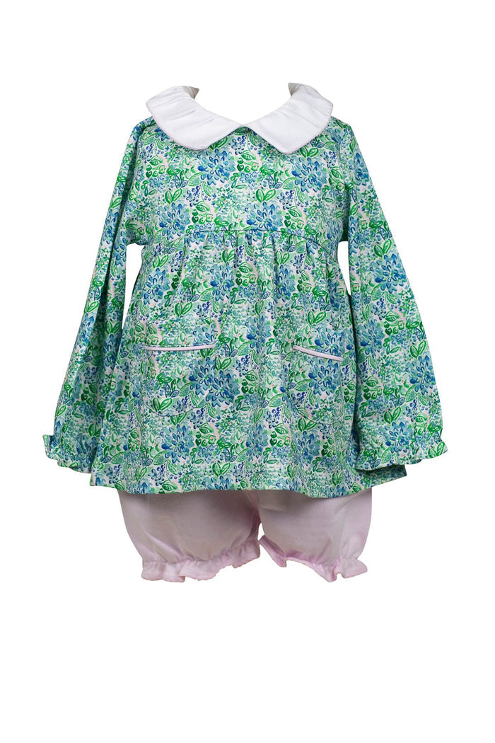 Blue Aster Bloomer Set