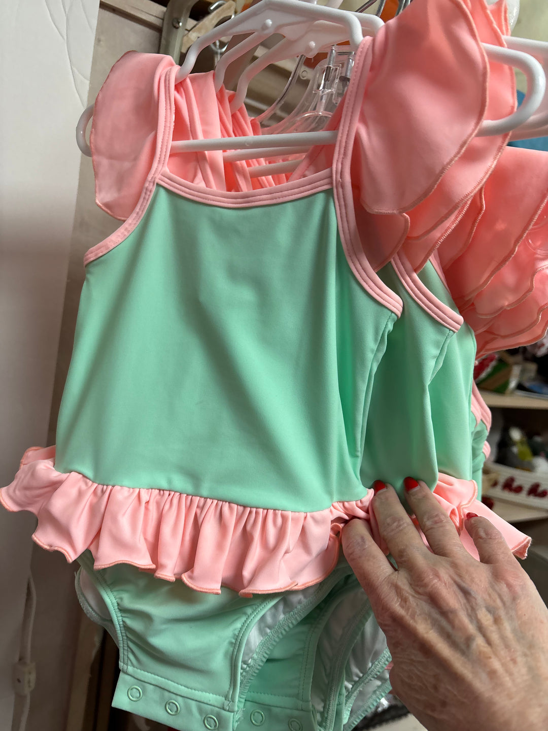 Mint & Pink Swimsuit