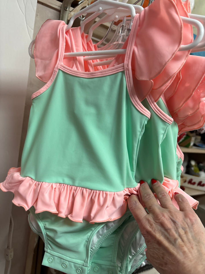 Mint & Pink Swimsuit
