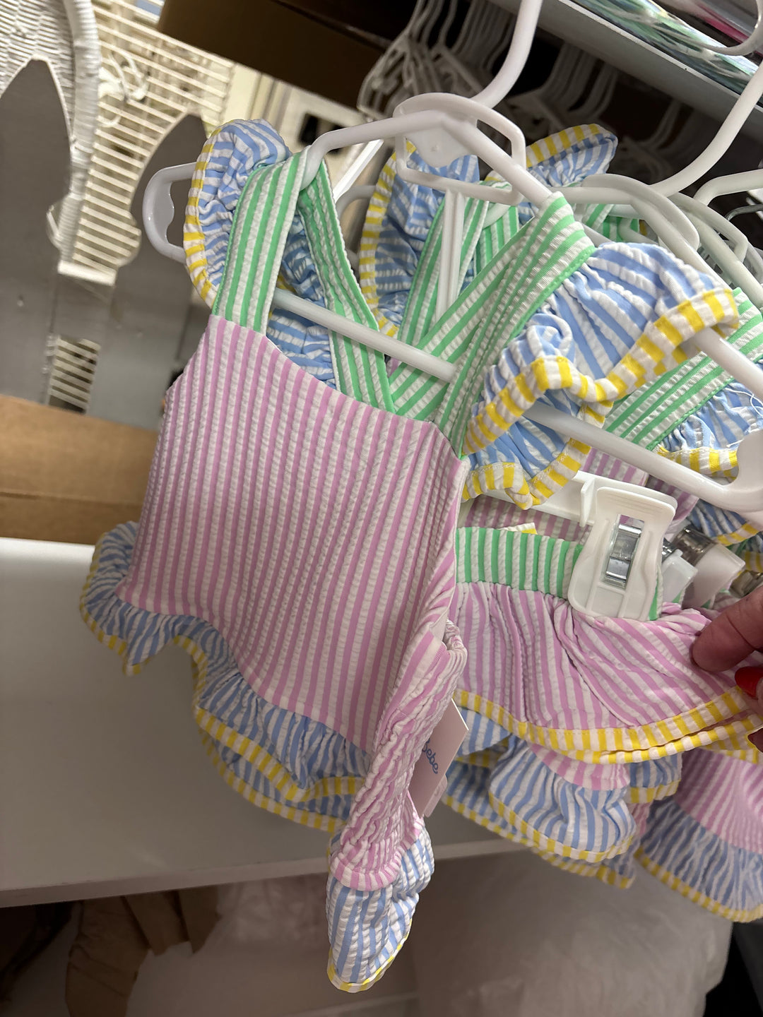 2-Piece Multi Stripe Swimsuit