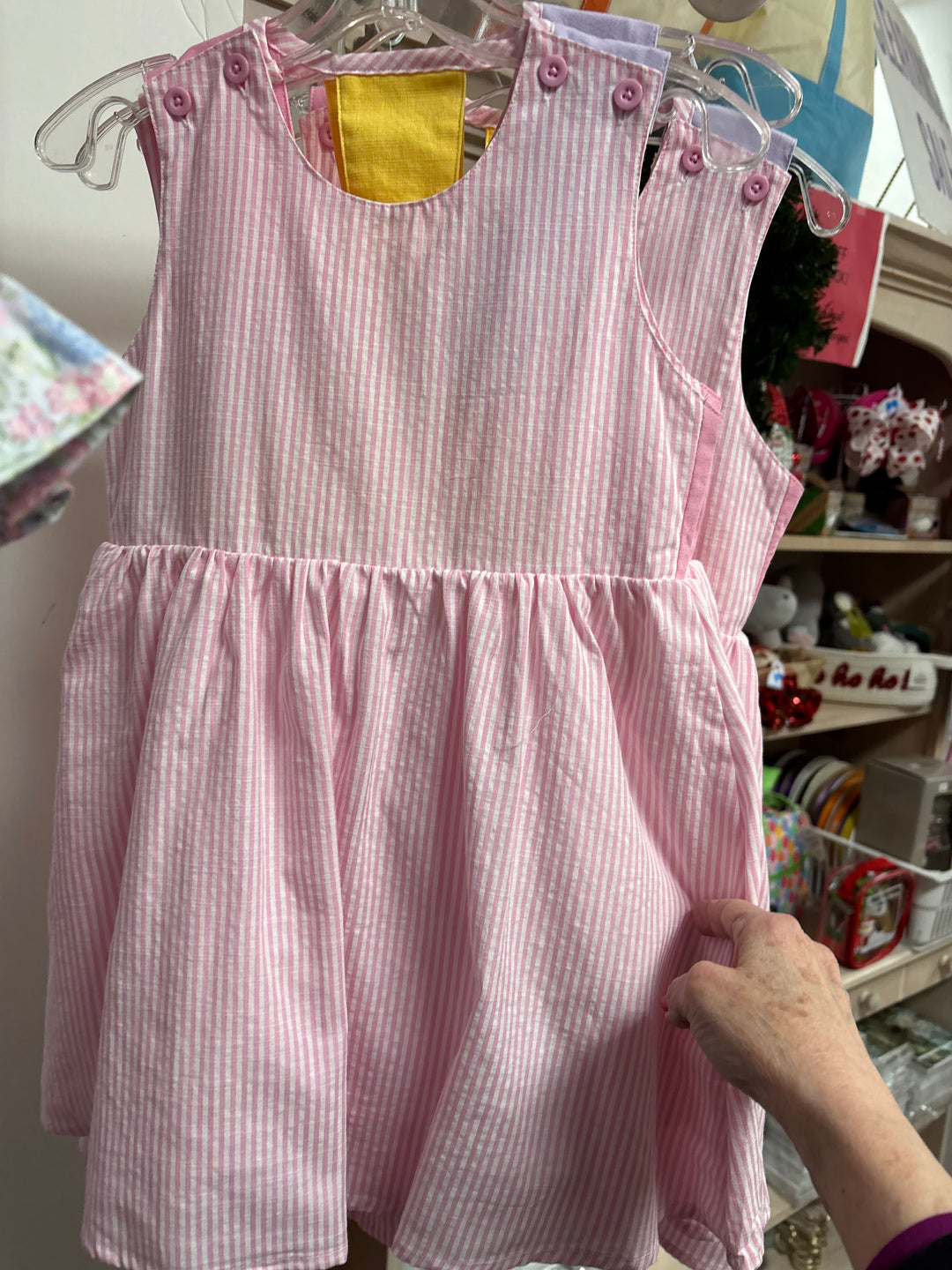 Pink Stripe Block Back Dress