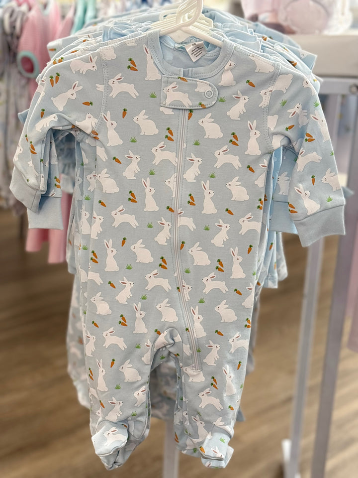 Bunny Carrot Zipper Pajamas