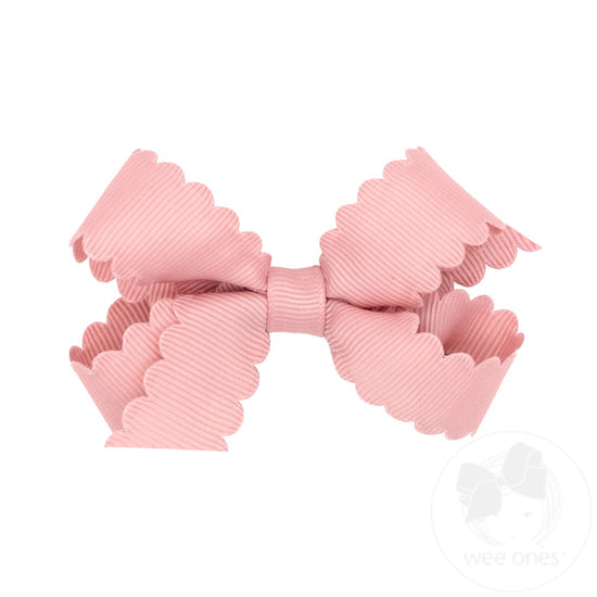 Wee Ones Mini Scalloped Edge Bow