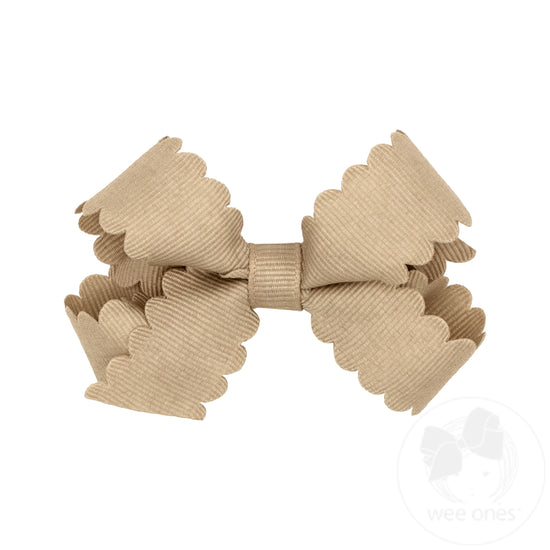 Wee Ones Mini Scalloped Edge Bow