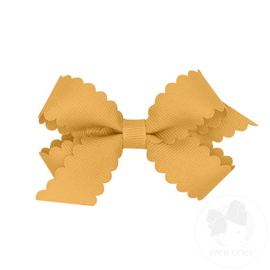 Wee Ones Mini Scalloped Edge Bow