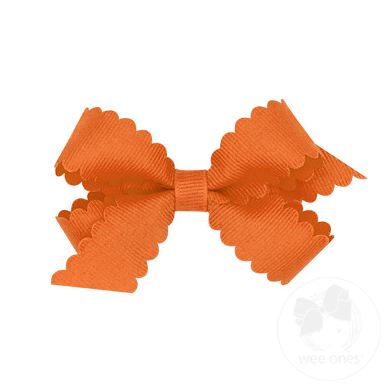 Wee Ones Mini Scalloped Edge Bow