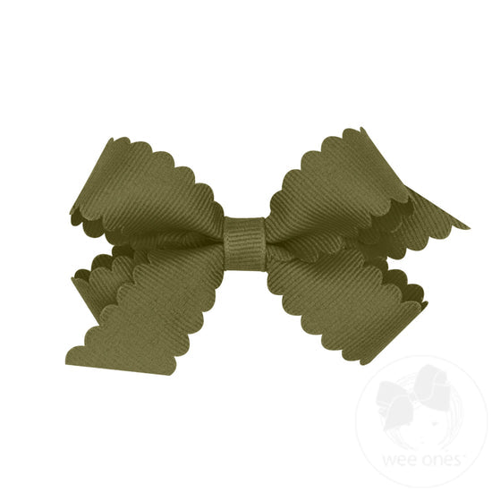 Wee Ones Mini Scalloped Edge Bow