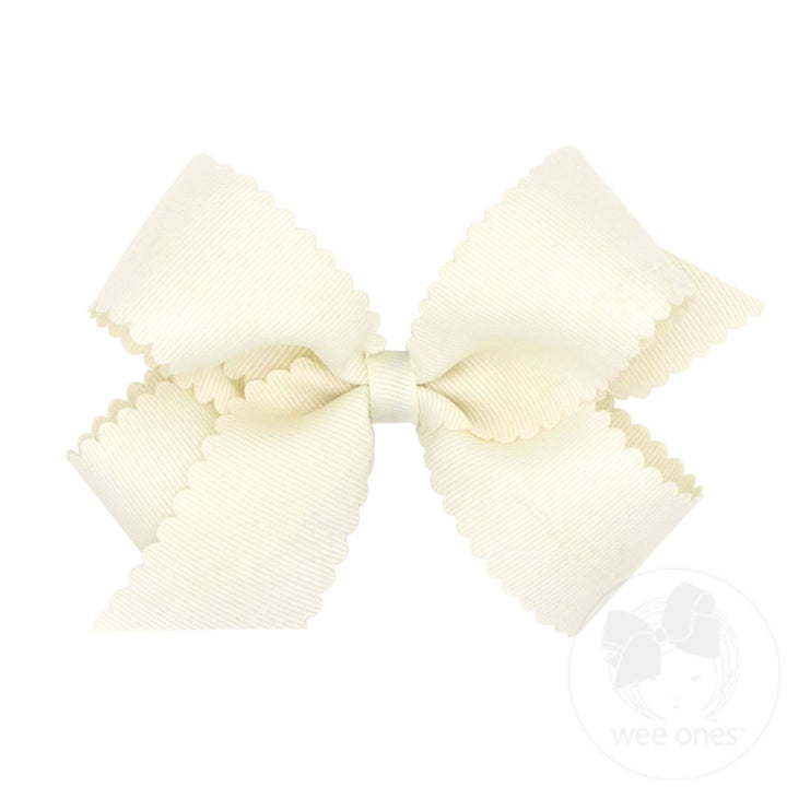 Scallop Grosgrain Bows