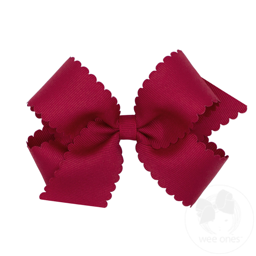 Scallop Grosgrain Bows