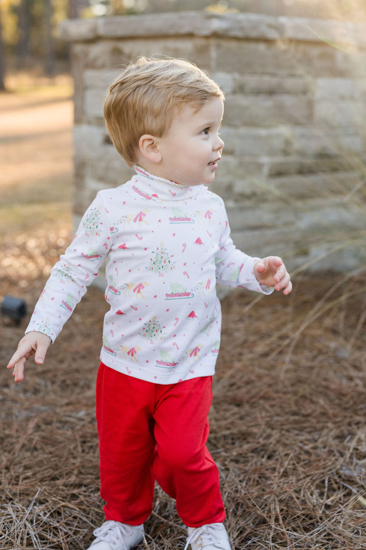 Benjamin Pants - Sleigh Bells Ring Red