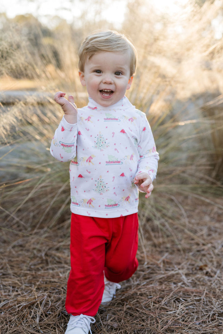 Benjamin Pants - Sleigh Bells Ring Red