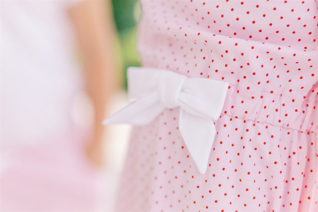 Red Dot Waist Dress