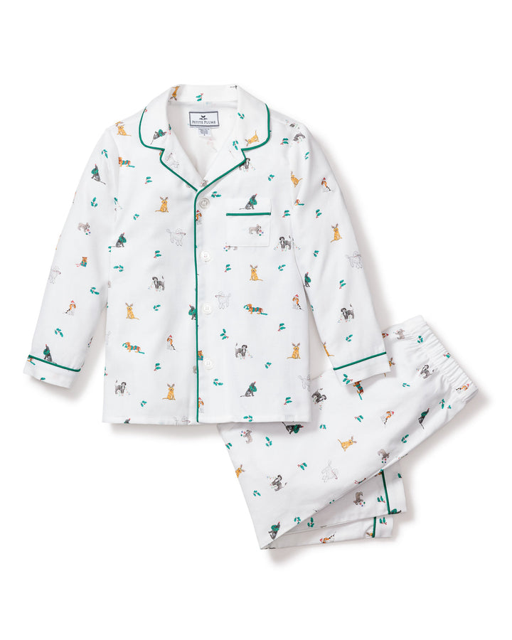 Jingle Paws Kid's Twill Pajama Set