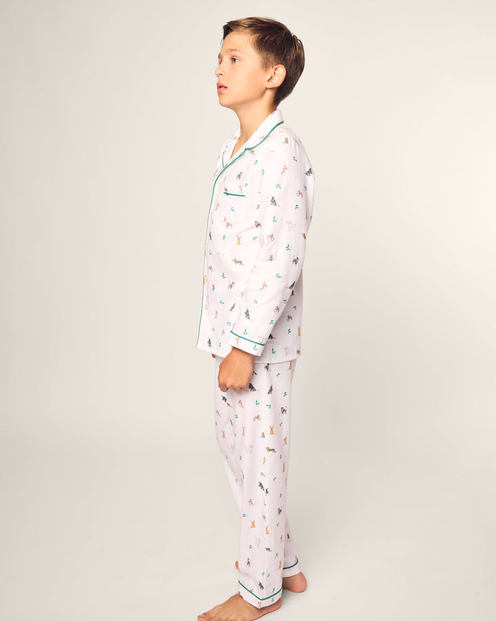 Jingle Paws Kid's Twill Pajama Set