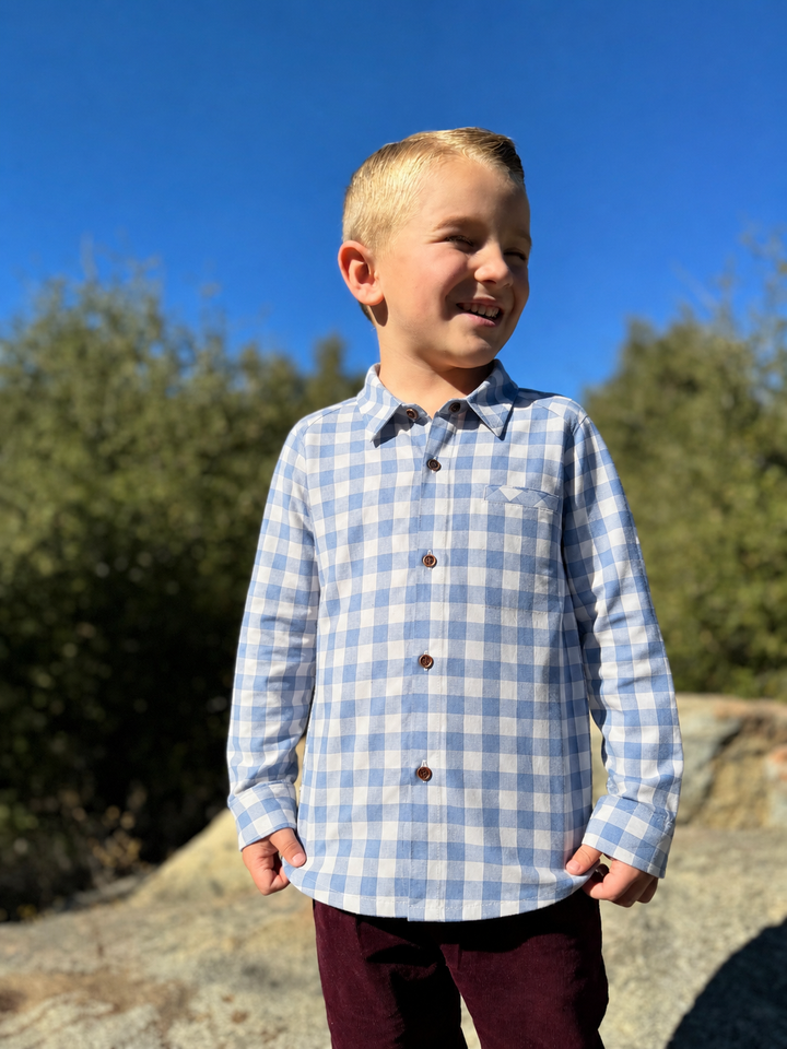 Atwood Blue/White Plaid Shirt