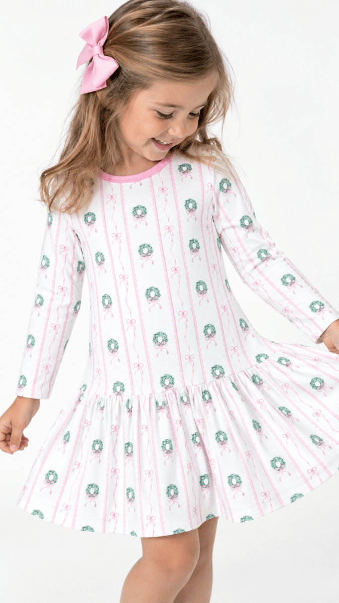 Dani Dropwaist Dress Long-Sleeve