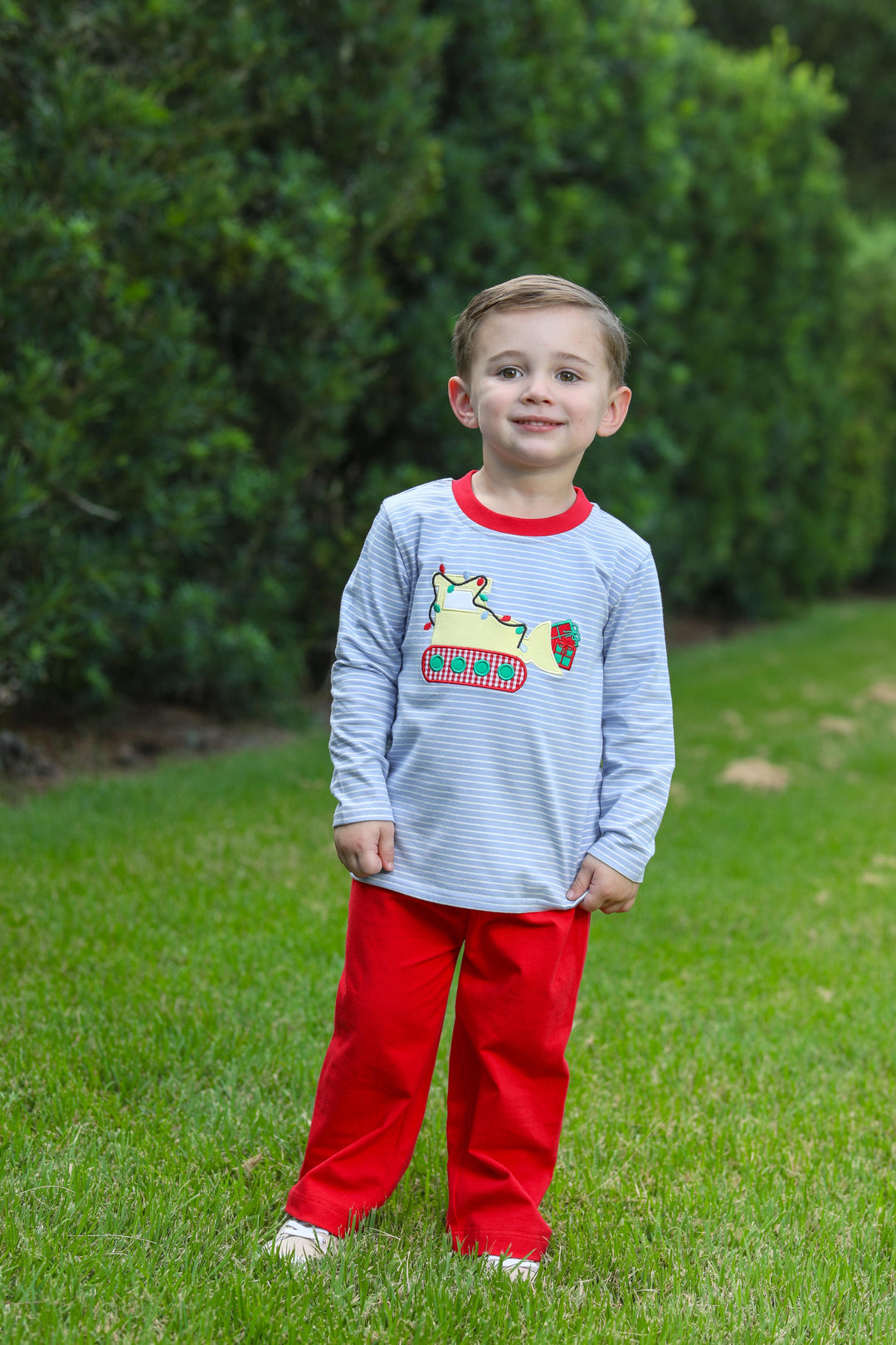 Constructing Christmas Pant Set