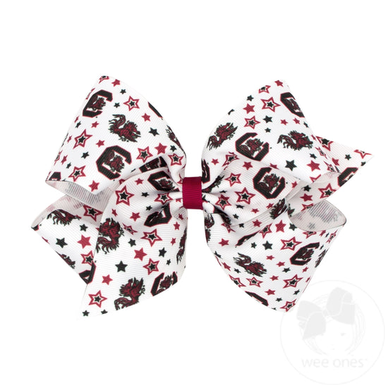 College Star Signature Collegiate Logo Print Grosgrain Hair Bow