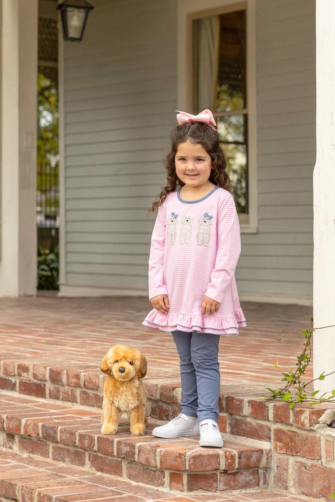 Dog Ruffle Pant Set