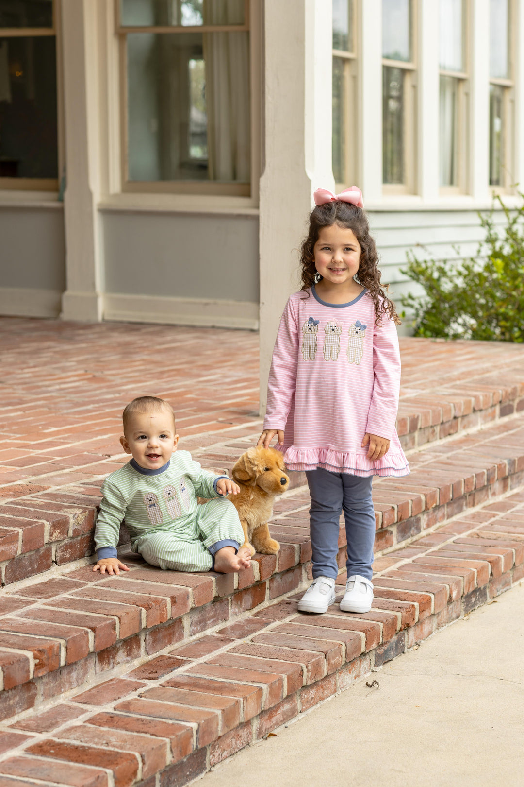 Dog Ruffle Pant Set