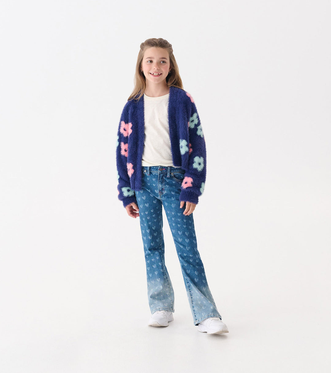 Hearts Flared Leg Denim