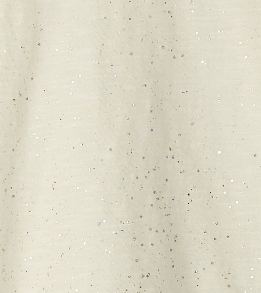 Silver Puff-Sleeve Tee - Cream