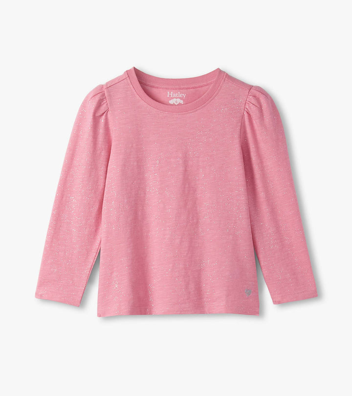 Sparkle Puff-Sleeve Tee