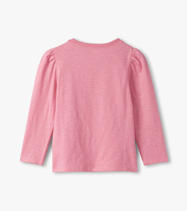 Sparkle Puff-Sleeve Tee